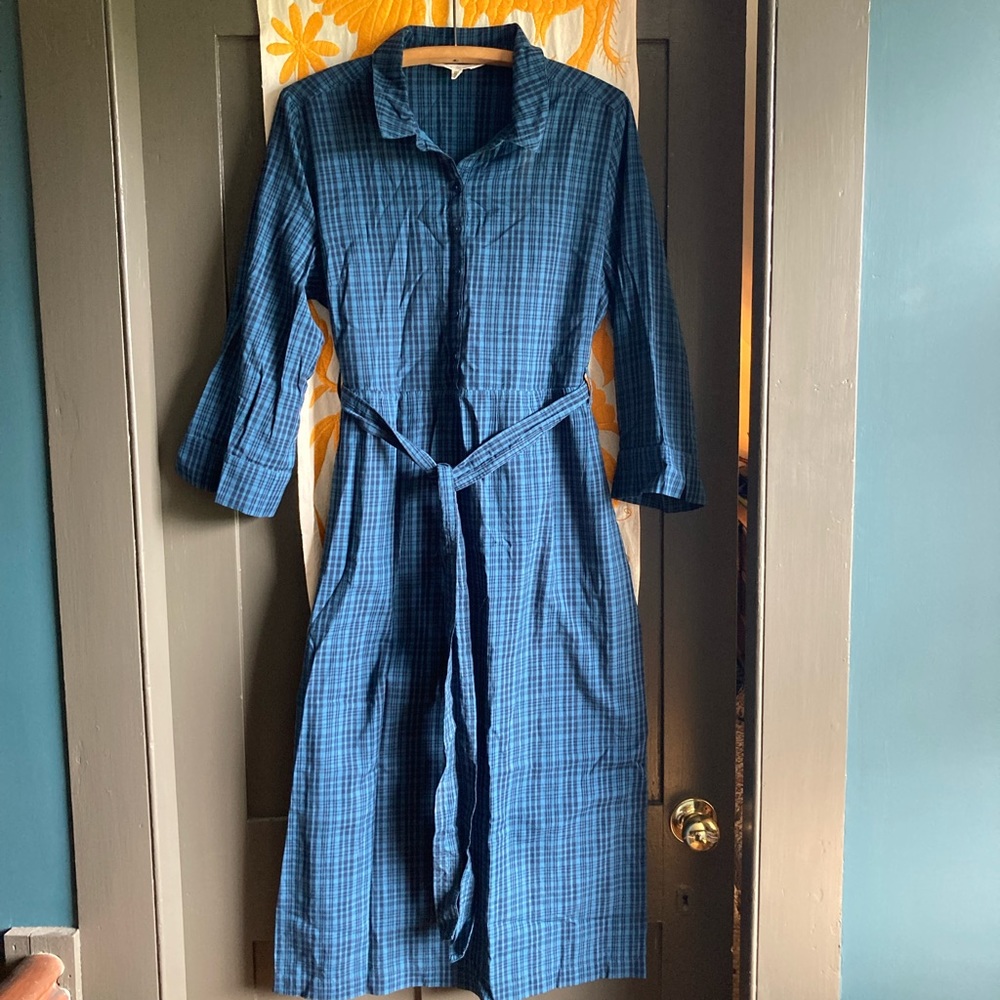 Seasalt Cornwall plaid dress